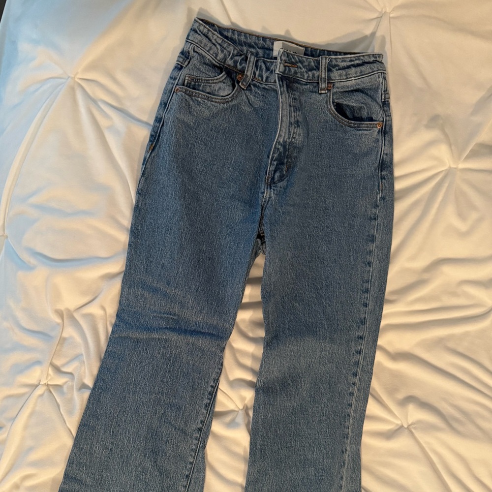 ROLLA'S Blue Flare Wide Leg Jeans